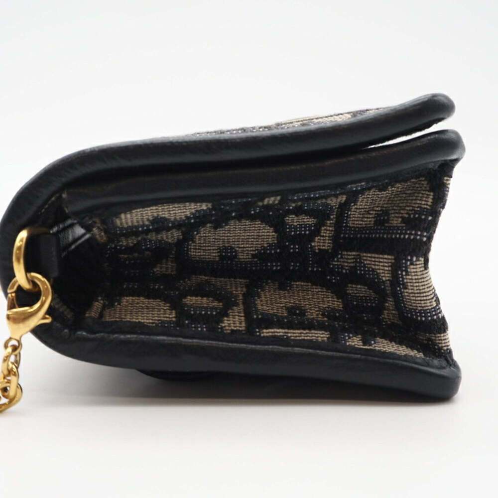 CHRISTIAN DIOR Blue Canvas Trotter Shoulder Bag - Picture 5 of 12